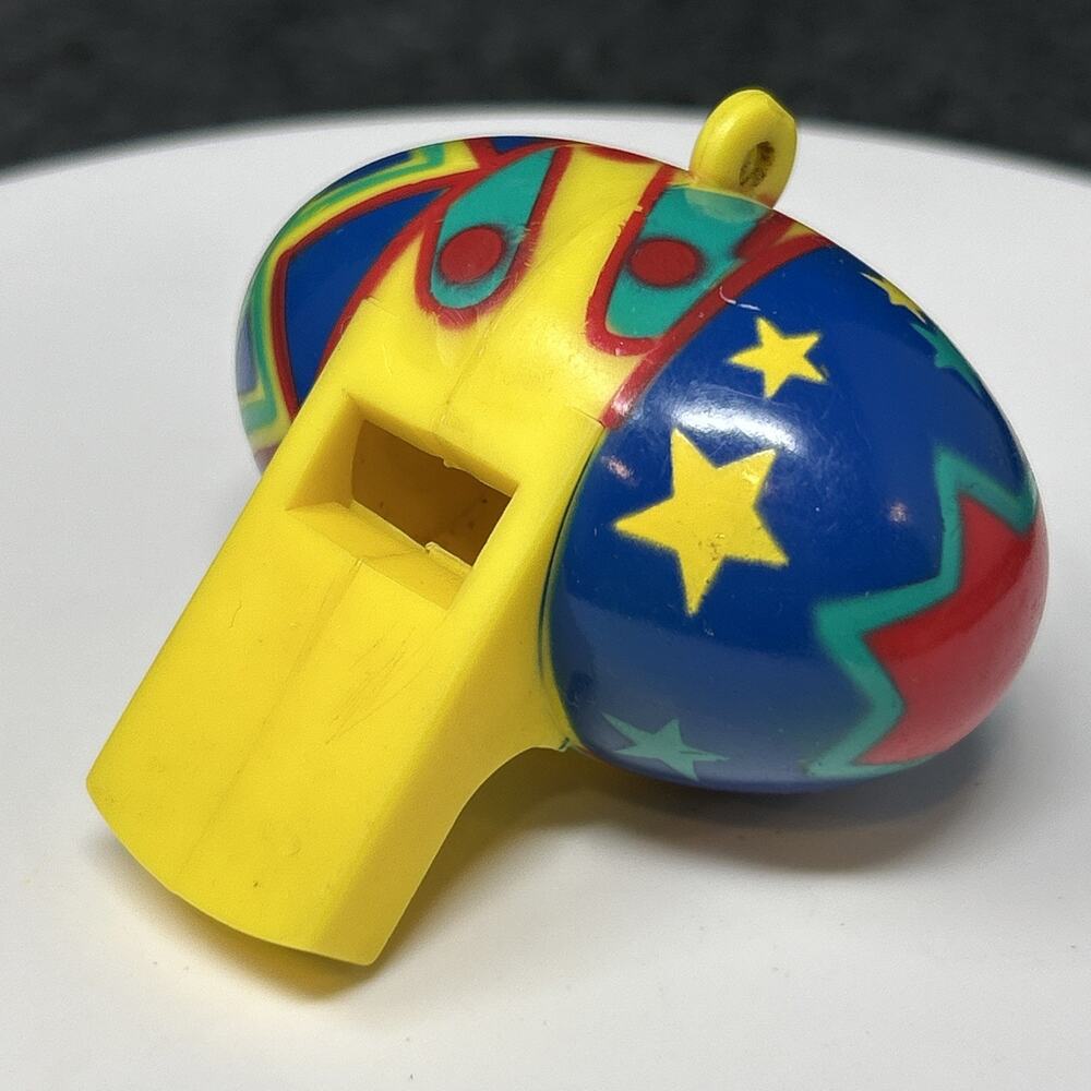 Old Easter Egg Whistle Fun Colorful Collectible Toy